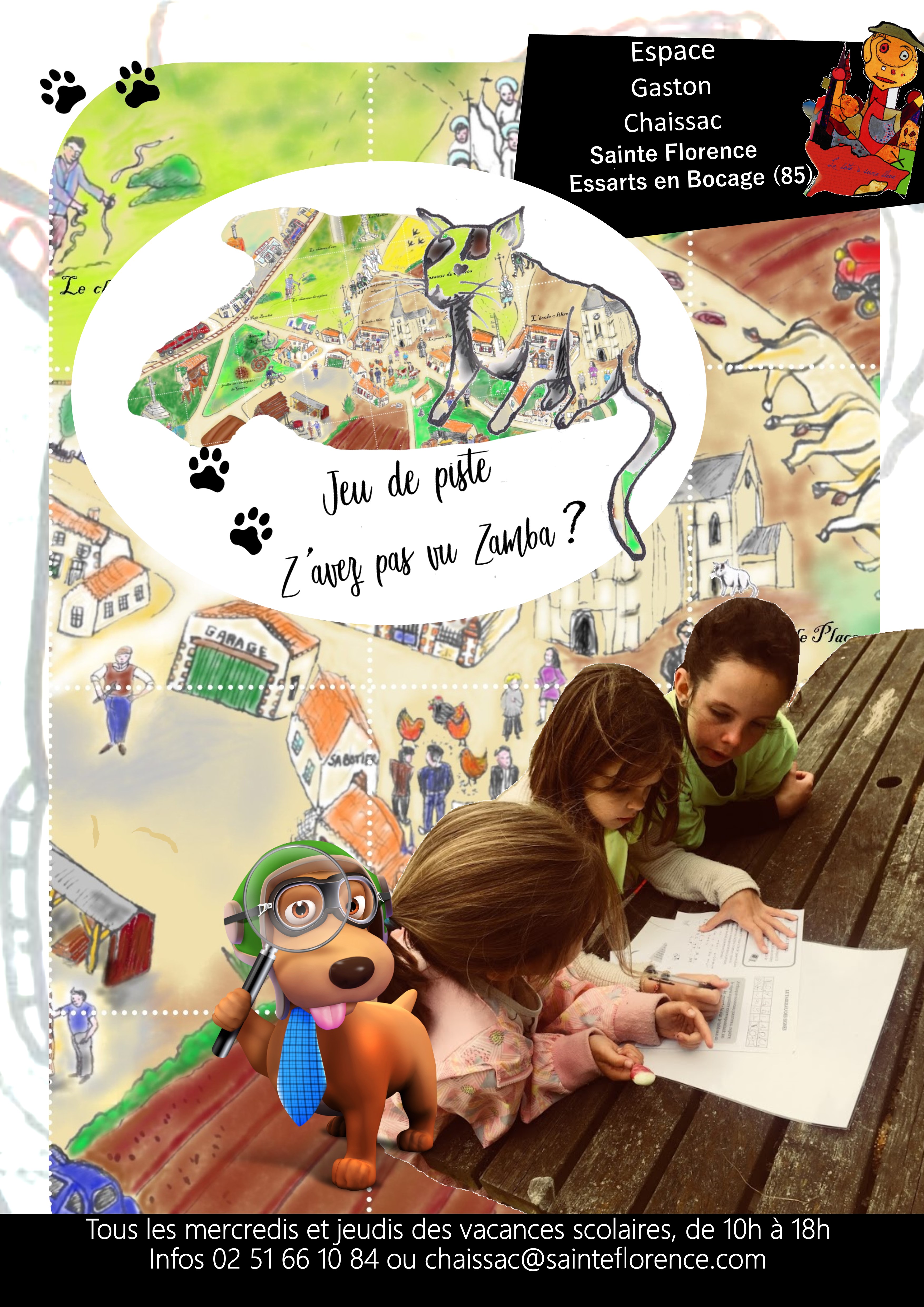 affiche jeu de piste : Ville Essarts-en-Bocage